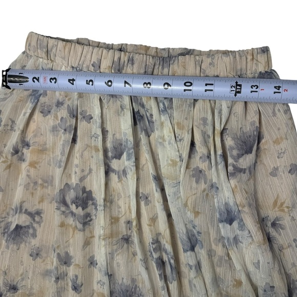 Anthropologie En Saison Pleated Floral kika Skirt size small - Picture 10 of 13